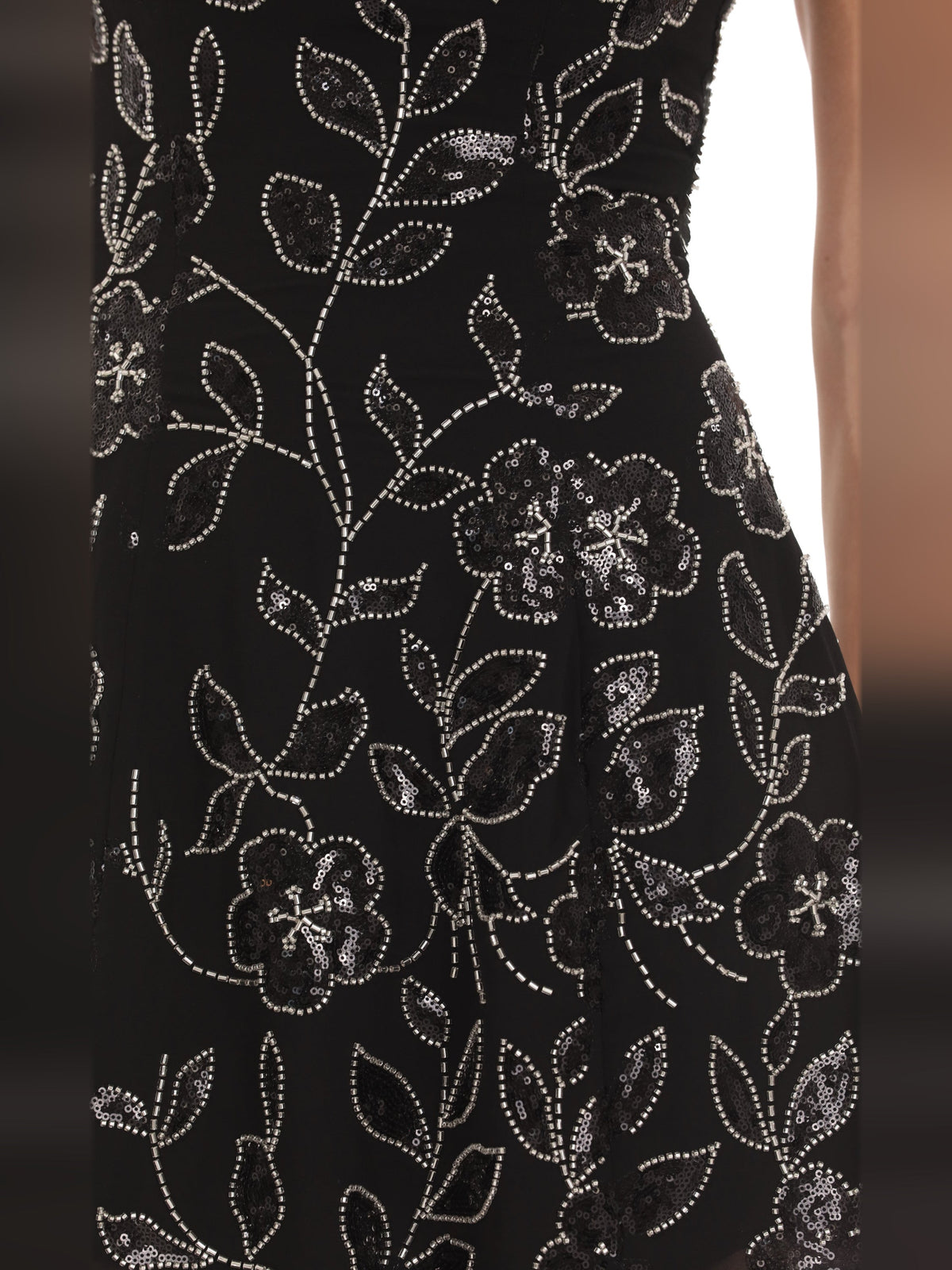 Black homecoming dress with mini formal style