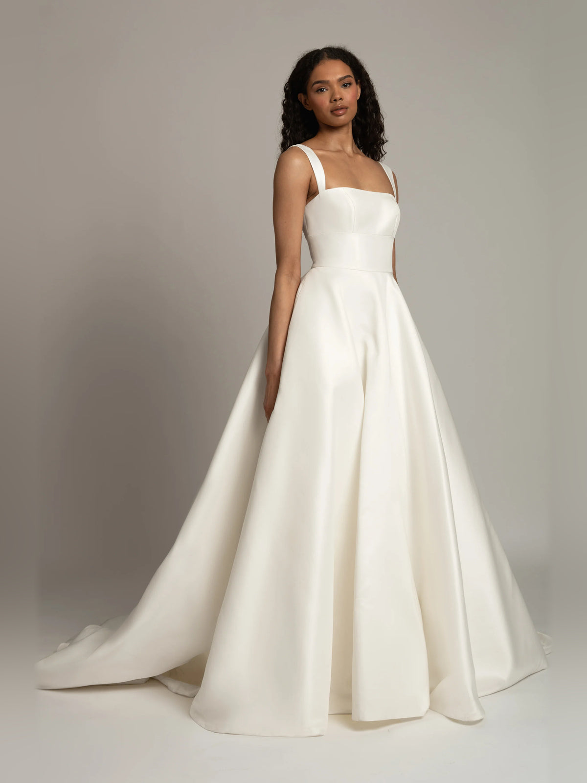 square neck ball-gown floor-length formal dress - image 7