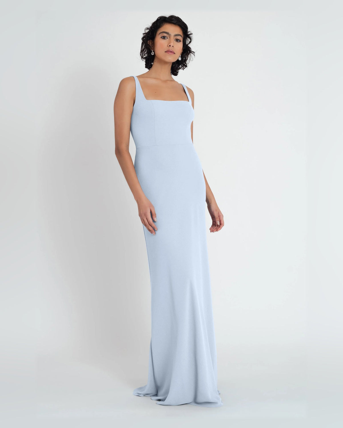 square neck a-line floor-length formal dress - image 7