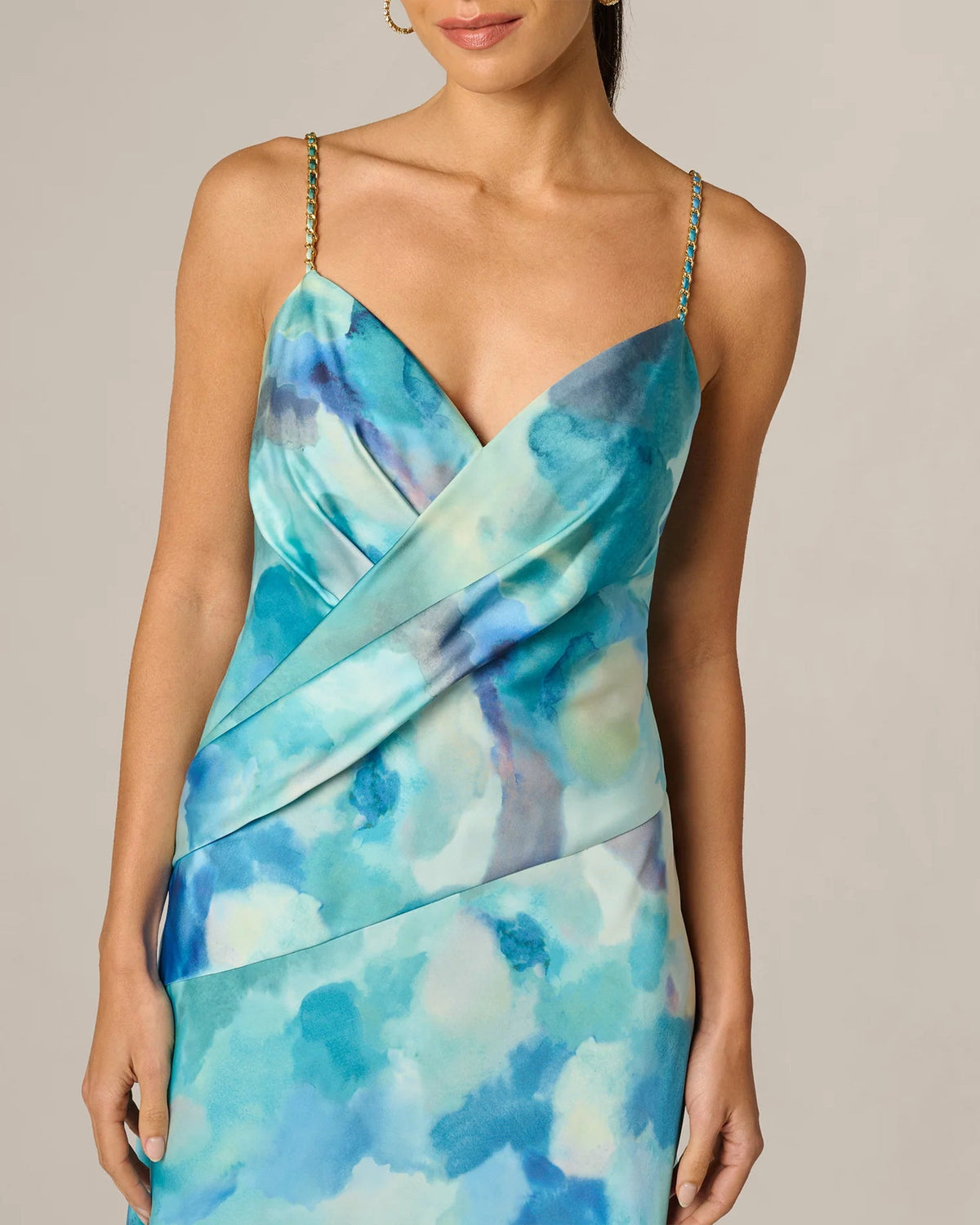 v-neck a-line floor-length formal dress - image 7