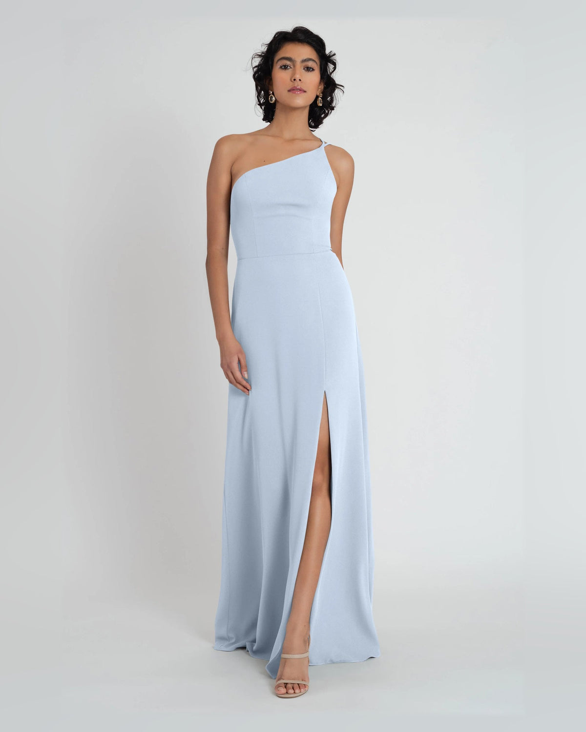 one shoulder a-line floor-length formal dress - image 7