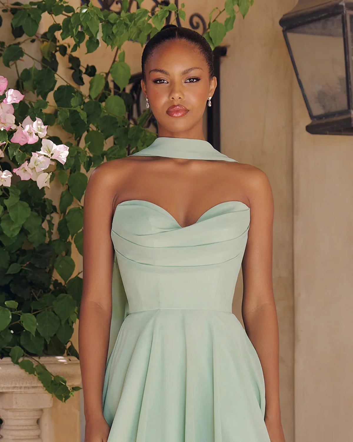 ella a-line strapless chiffon mini homecoming dress - image 8