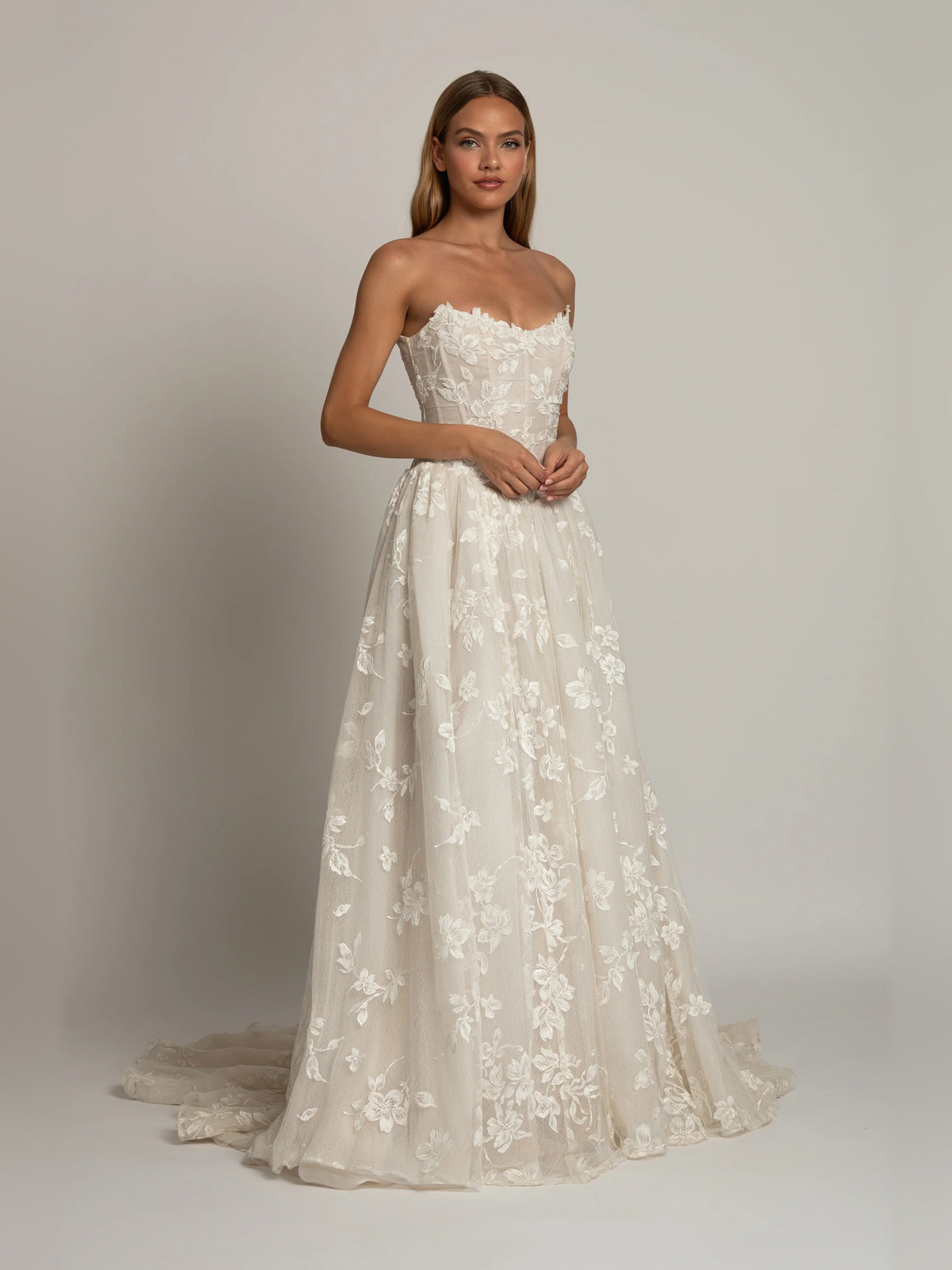 long-sleeve ball-gown floor-length formal dress - image 8