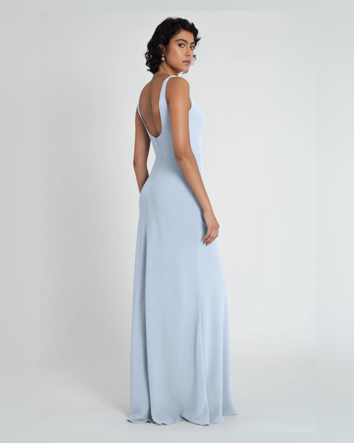 square neck a-line floor-length formal dress - image 8