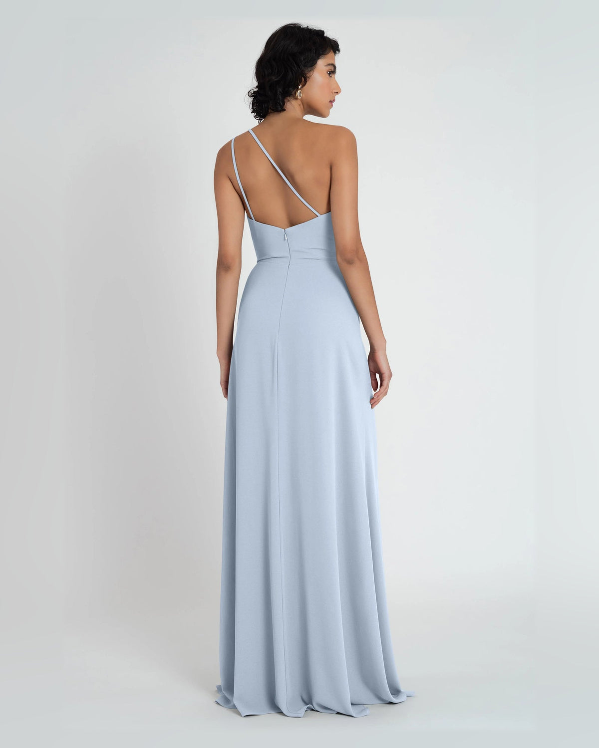 one shoulder a-line floor-length formal dress - image 8