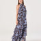 Blue Brown Floral